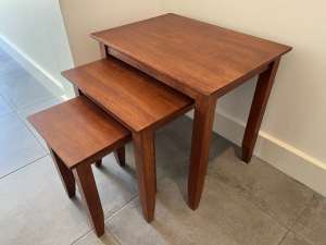 Nest of tables - cherry timber