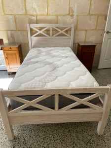 King single bed frame AS NEW (no mattress)