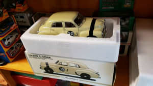 Holden FJ sedan Dick Johnson first race scale 1.18 come with sign cert