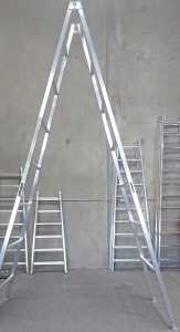 4.2 to 4.5m new trestle ladder Australian aluminium scaffold Tasmania