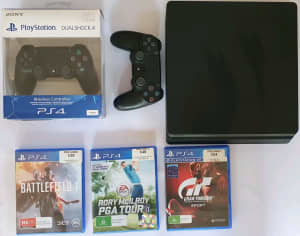 PS4 Slim 2 Controllers 3 Games 