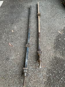 Long screw clamps , metal 