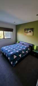 Bedroom suite. Queen bed with matress and 2 bedside tables