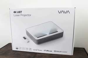 VAVA 4K UST (ultra-short throw) projector, as new in box, 150-inch