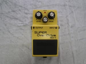 Boss SD-1 Super OverDrive (Black Label) 1997 - Yellow