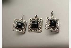 Sterling Silver pendant and earrings set