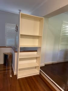 Large white bookcase, free to collector