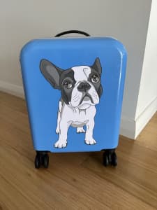 Kids Frenchie Travel Suitcase on Wheels