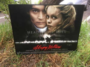 Sleepy Hollow film poster signed by Christina Ricci