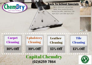 Capital Chem-Dry Fabric and Leather Couch cleaning