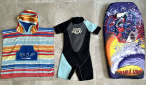 Kids Summer Beach Surf Swim Bundle. Suit ages 5-10yrs