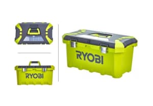 Ryobi deep 33L Toolbox w bits screw box 