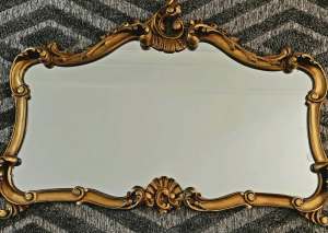 French Provincial Ornate Gilded Mirror