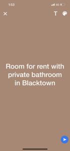 Room for rent in Blacktown