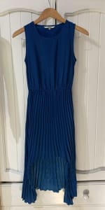 Teal/ blue waterfall dress BB Dakota designer xs 