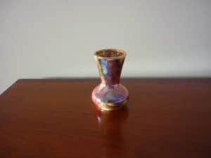1960 to 69 Old Courtware post Tunstall J.Fryer& Son lustre mini vase 