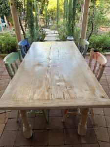 Vintage Style, Solid Wood Dining Table