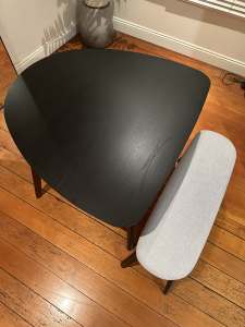 Modern compact dining table (with bench)