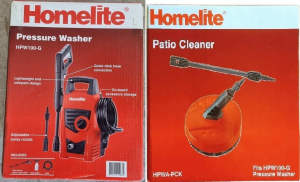Homelite 240V x 1400W x 1450psi Pressure Washer & Patio Cleaner
