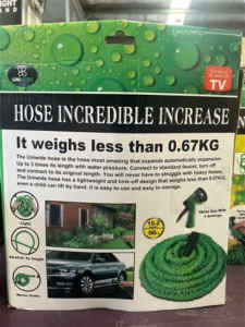 Hose Incredible Increase - Durable Expandable Garden Pipe with Nozzle