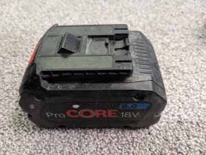 BOSH PRO CORE 18v 8.0AH tool battery capacity tested