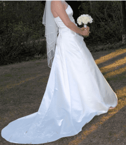 Bella Donna BREA Strapless Ivory Wedding Gown size 12