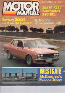 Motor Manual September 78 Datsun 200B TE Cortina