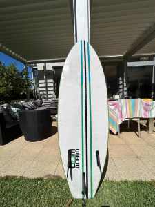 Surfboard Foamie 5 5 with fins and leg rope