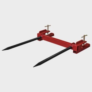 900kg Big Square Bale Spear Hay Spike - Clamp on Bucket