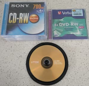 Blank CDs & DVDs x 8