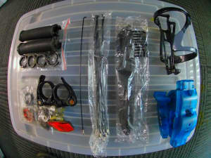 Bicycle Parts, 26x2.35 Tyres and Tubes, Seat Post and More,