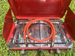 2 burner portable gas camping stove