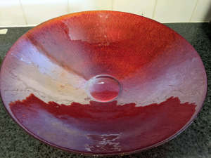 Vintage Glass Decorative Bowl 