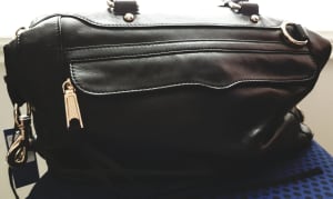 Rebecca Minkoff Large MAB Leather Bag in Black 