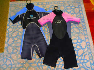 Kids Wetsuits - sizes 8, Boy or Girl.