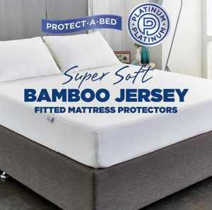 Protect-A-Bed Bamboo Jersey Queen Bed Mattress Protector (Brand New)