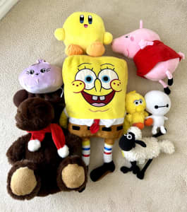 SpongeBob soft plush toys peppa pig and more 