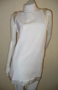 MAURIE & EVE - WOMEN'S SLEEVELESS WHITE DRESS SIZE 10-12 NEW