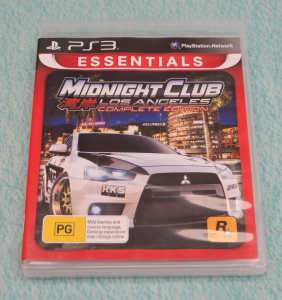 PS3 Sony PlayStation 3 Game: Midnight Club Los Angeles Complete Editio