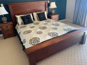 Solid timber Queen size bed