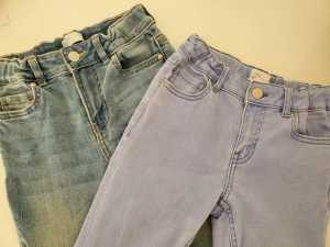 Girls Jeans Size 8 As NEW Target Stretch Denim Pants Blue