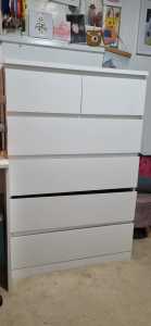 IKEA MALM CHEST OF DRAWERS GOOD CONDITION
