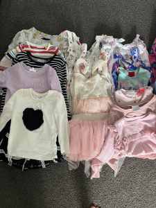 Size 3 & 4 girls summer and winter clothes - 45 items