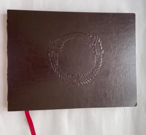 Skyrim Elder Scrolls The Improved Emperors Guide to Tamriel Leather Bo
