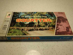 Vintage Original SQUATTER Board Game The Australian Wool Game VGC