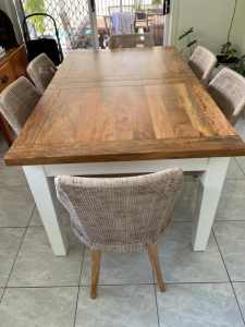 Mangowood Solid Extension Dining Table