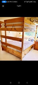 (Sold pending) Bunk bed double size timber free delivery in the area