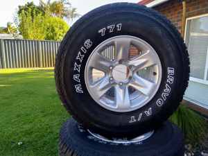 Nissan Patrol series 3 mag wheels and tyres