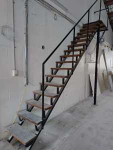 Stairs - Steel frame with wooden treads
