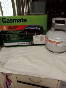 GasMate Portable BBQ & Gas Bottle (New)